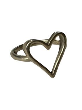 James Avery Sterling Silver Open Heart Ring - Size 7 - Retired